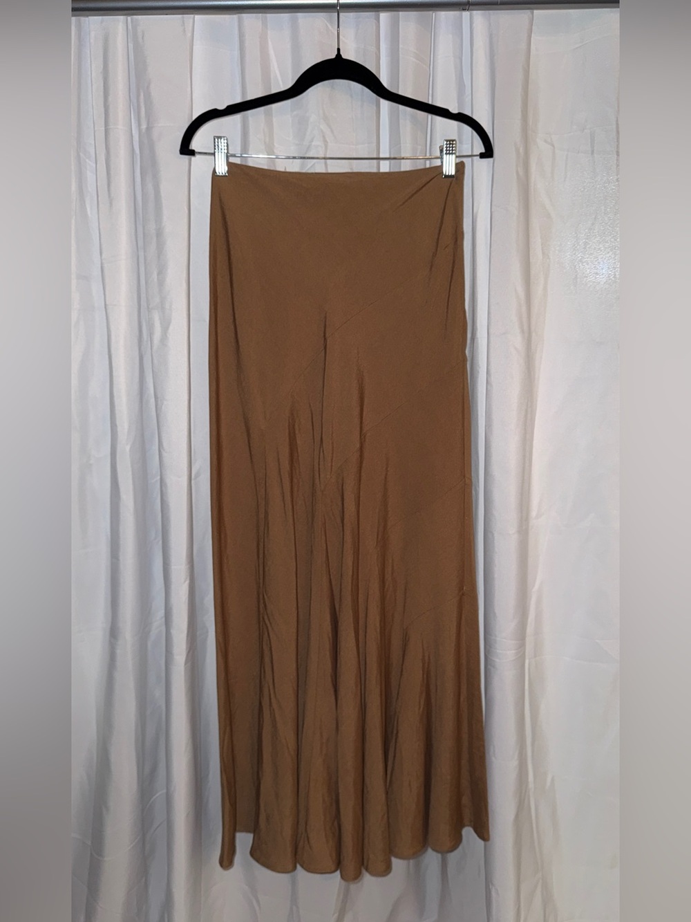 Aakaa Caramel Brown Maxi Skirt